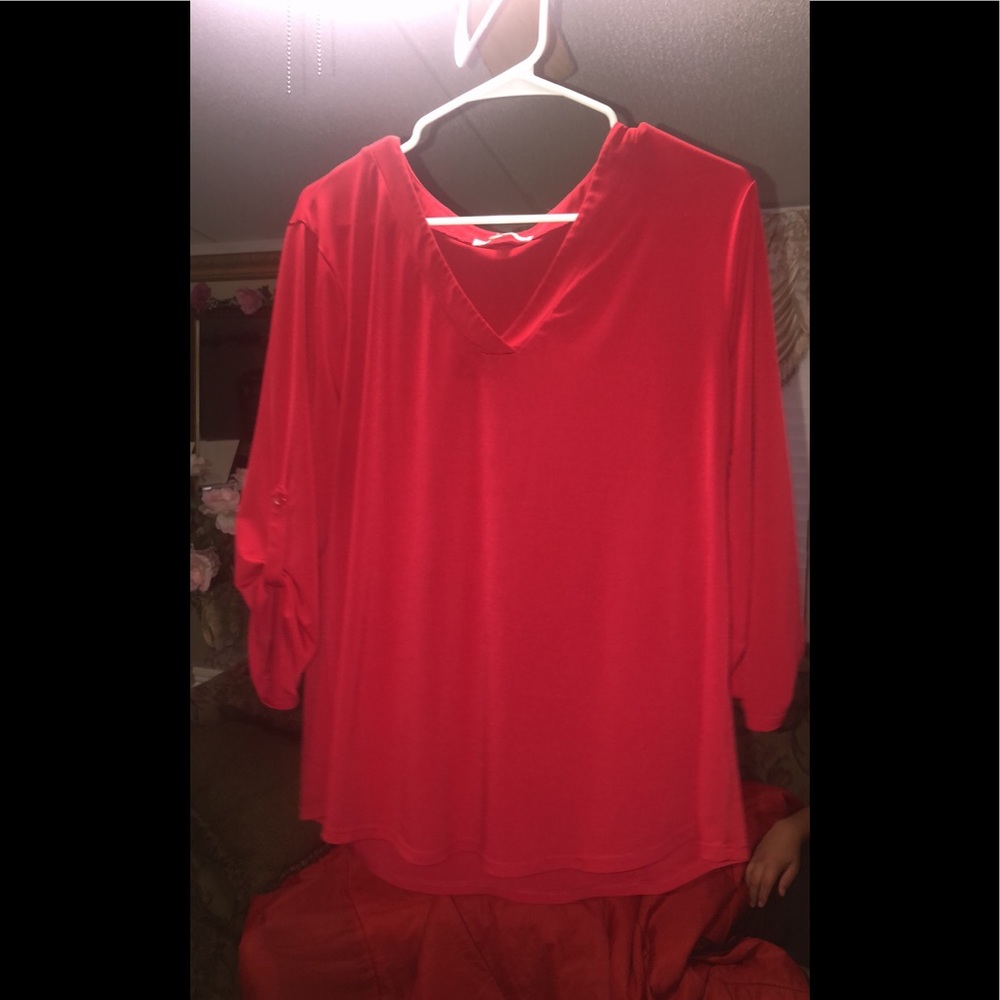 Ladies red blouse